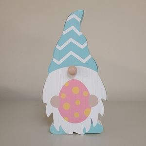 Wooden Easter Gnome Decor - Egg